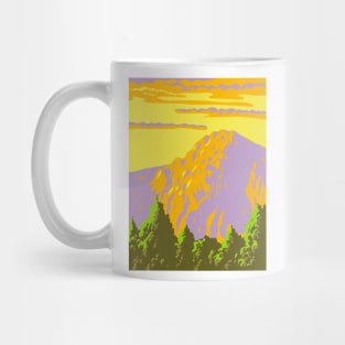 Samaria Gorge on the Island of Crete in Greece WPA Art Deco Poster Mug